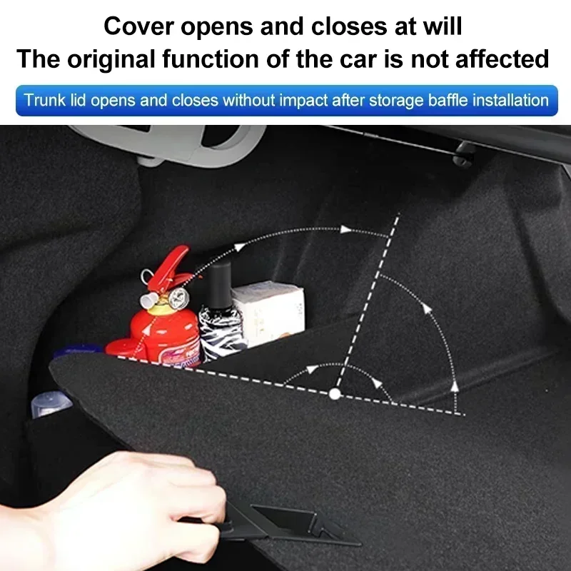 Auto Parts For Mazda CX5 KF 2017~2025 2023 Car Thicken Trunk Side Partition Trunk Storage Partition Multifunction Storage Box