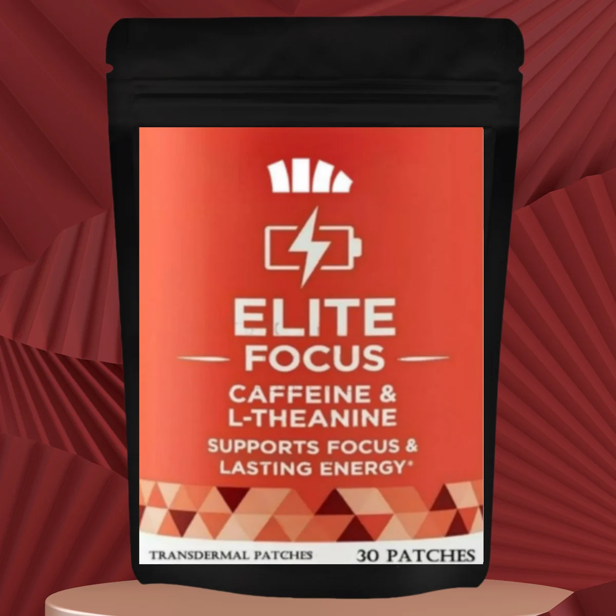 30 Patches Focused Energy Transdermal Patches With L-theanine Focus & Performance Brain Booster