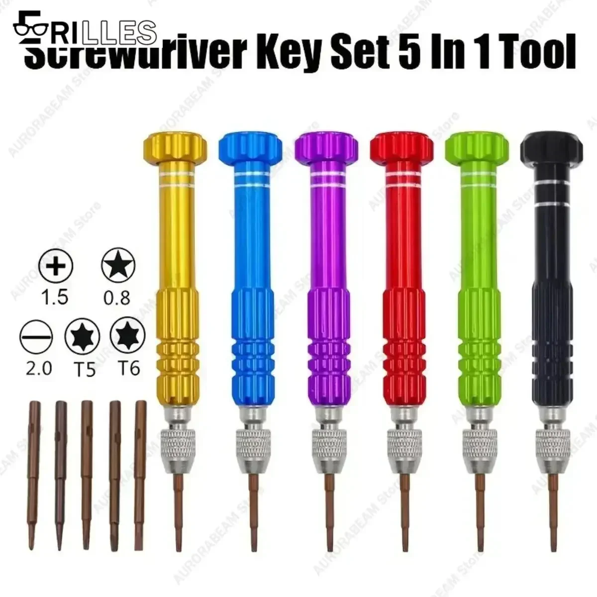 Precision Multifunction Screwdriver Kit, Electronics Repair Tool Set for iPhone Android Phone Computer Tablet Watch and Glasses