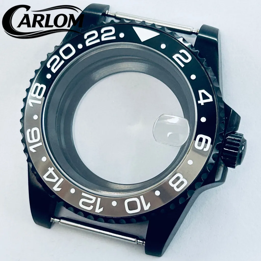 

40mm NH Watch Case For NH34 NH35 NH36 NH38 ETA2824 PT5000 Movement Sapphire Glass Waterproof SUB GMT Ceramic Aluminium Bezel
