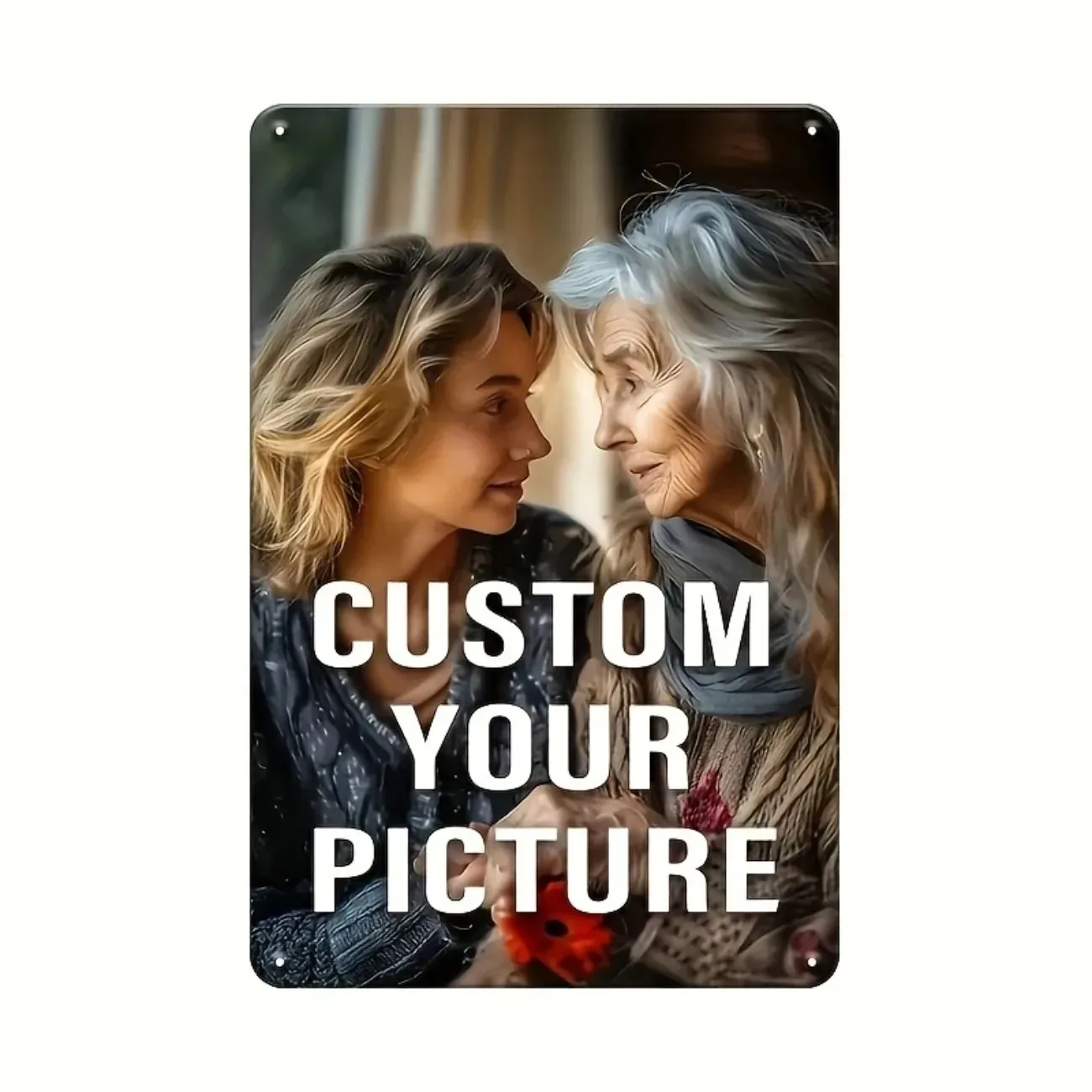 1pc Personalized Custom Photo Metal Sign Customizable Photo Vintage Decor Ideal Gift Home Bar Cafe Office Classroom Decor