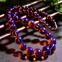 Natural Amber Beeswax Natural Dominican Blue Perkin Bead Necklace Beeswax Ambers Violet Sweater Chain Tower Chain Women Gifts