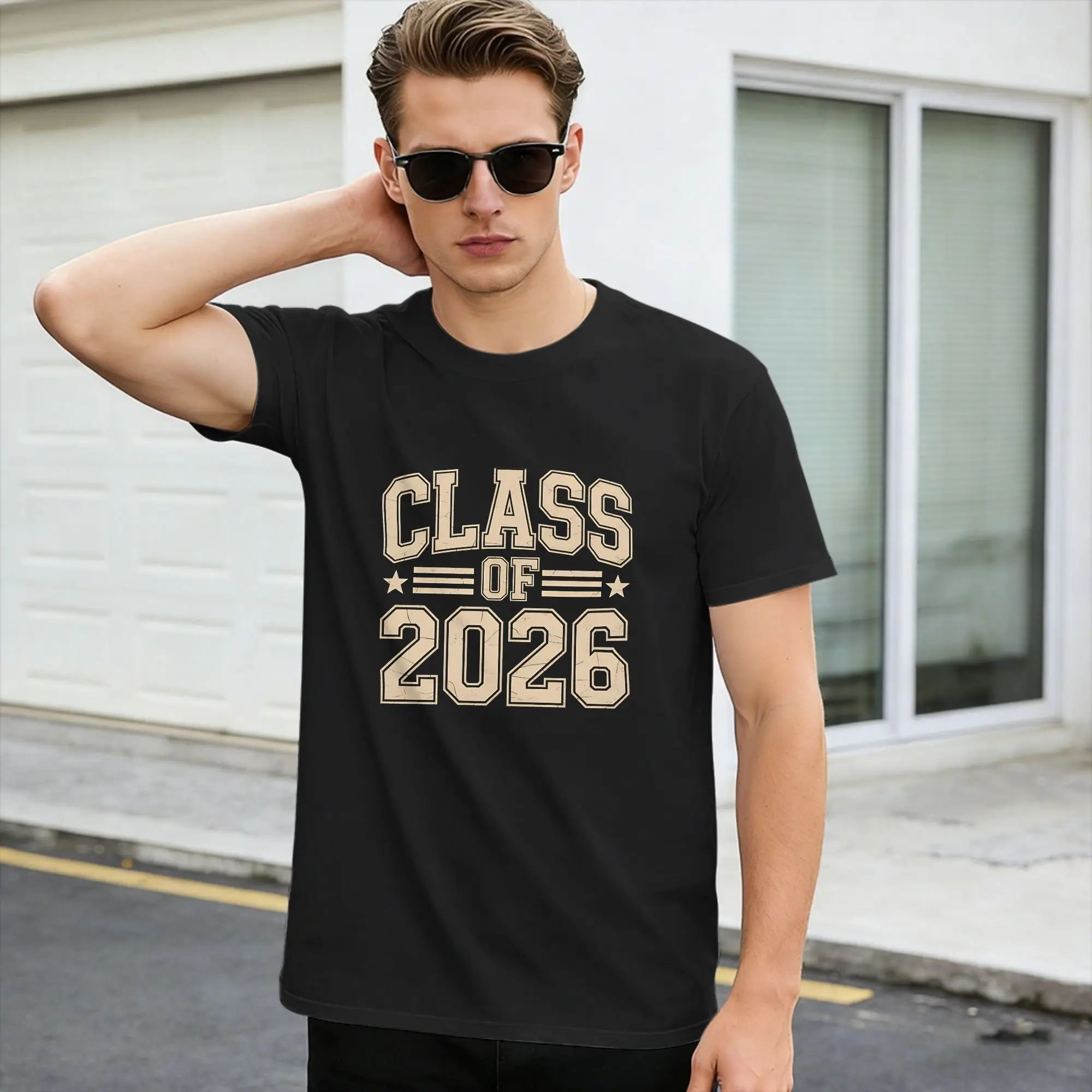 Class of 2026 Senior 2026 Graduation T Shirt  Hip Hop T-Shirts Short-Sleeved Streetwear Tops Summer Cotton Oversized Top Tees,