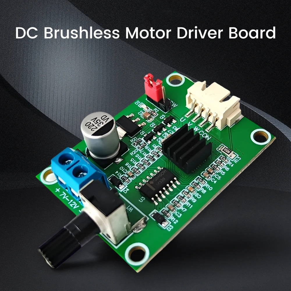 DC7V-12V Brushless DC Motor Drive Module Optical Drive Motor Speed Control Board With Reverse Connection Protection