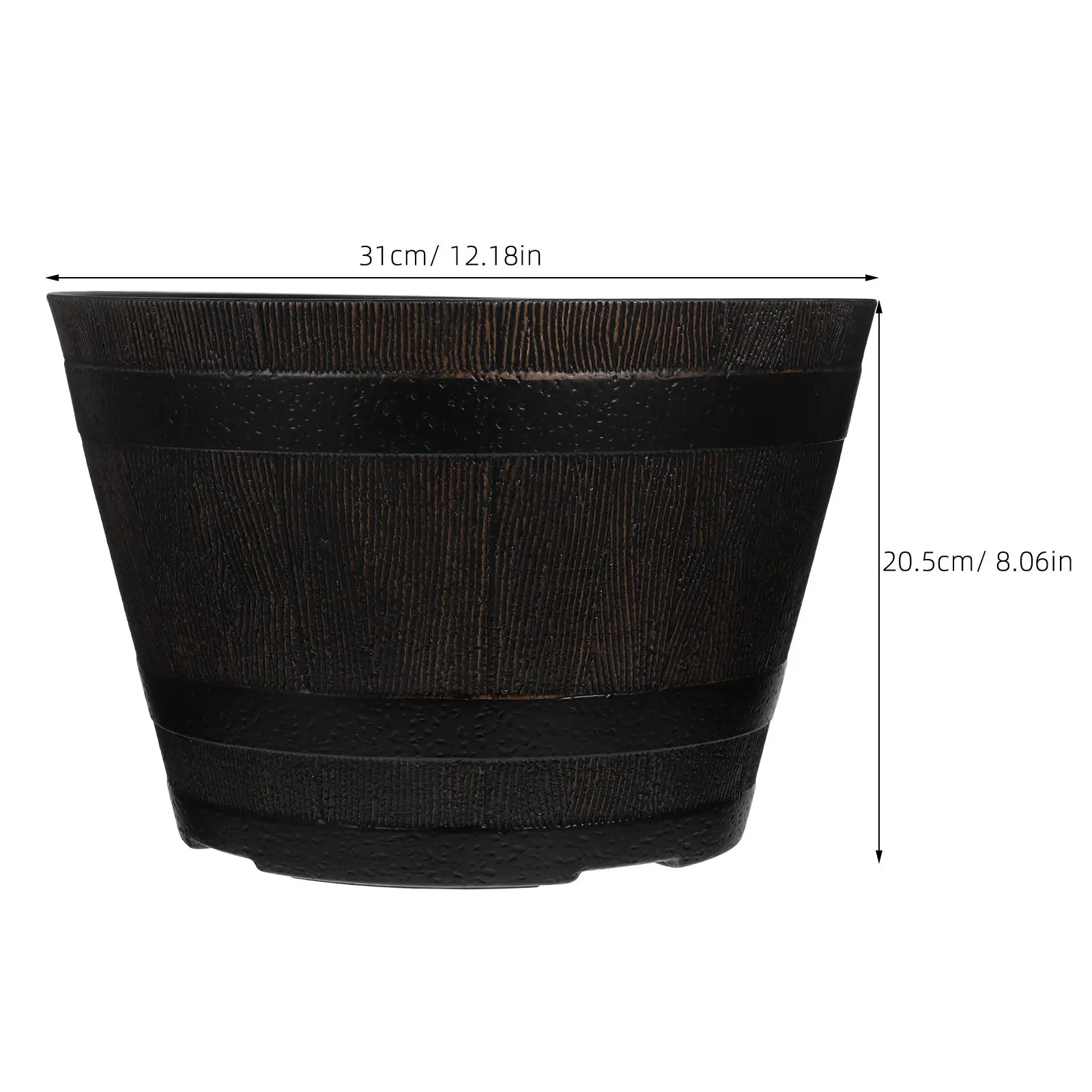 Resin Bonsai Planter Pot – Thick & Strong for Indoor/Outdoor Succulents, Flowers, Vegetables, Decor