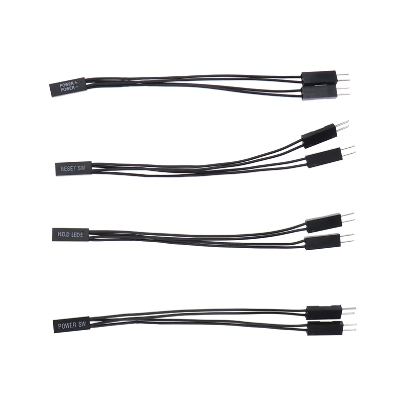 Interruttore della scheda madre Power SW/RESET SW/HDD LED /Power LED da 1 a 2 doppio adattatore supporto per cavo Dual Boot