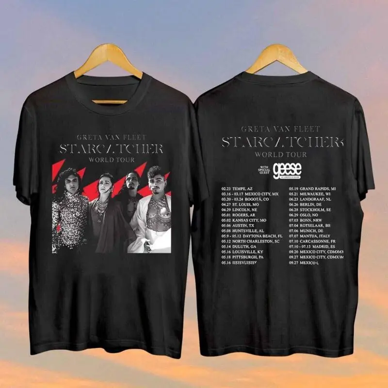 NEW 2024 Greta Van Fleet World T Shirt Cotton All sizes