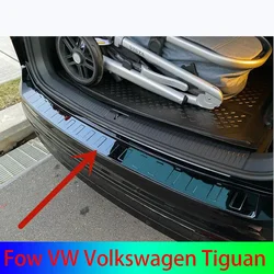 Rear Bumper Protector Sill Trunk Tread Plate Trim For VW/Volkswagen Tiguan MK2 2017 2018 2019 2020-2023 Car styling