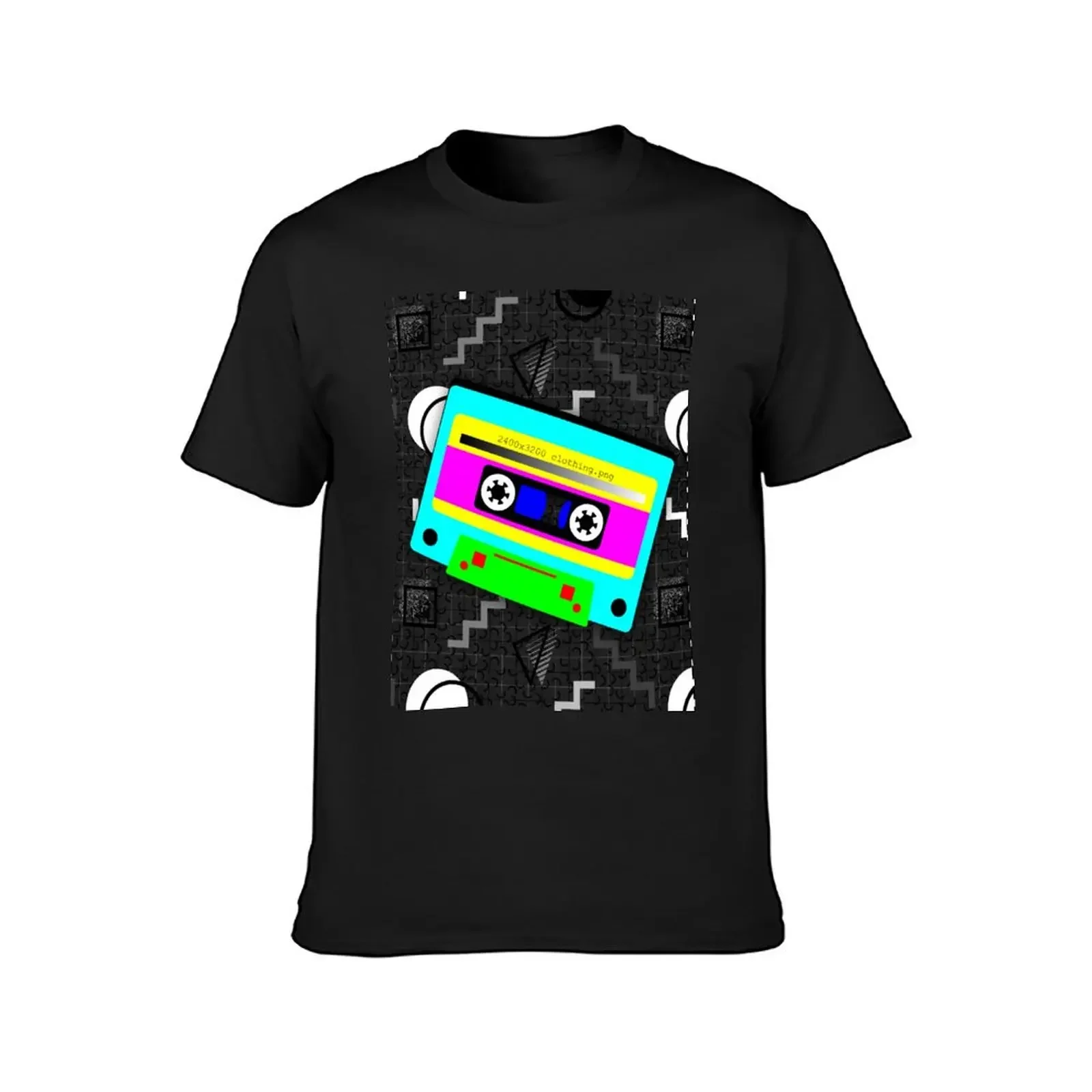 Test print - Tape T-Shirt korean fashion man clothes rapper graphic tees mens designer t shirt