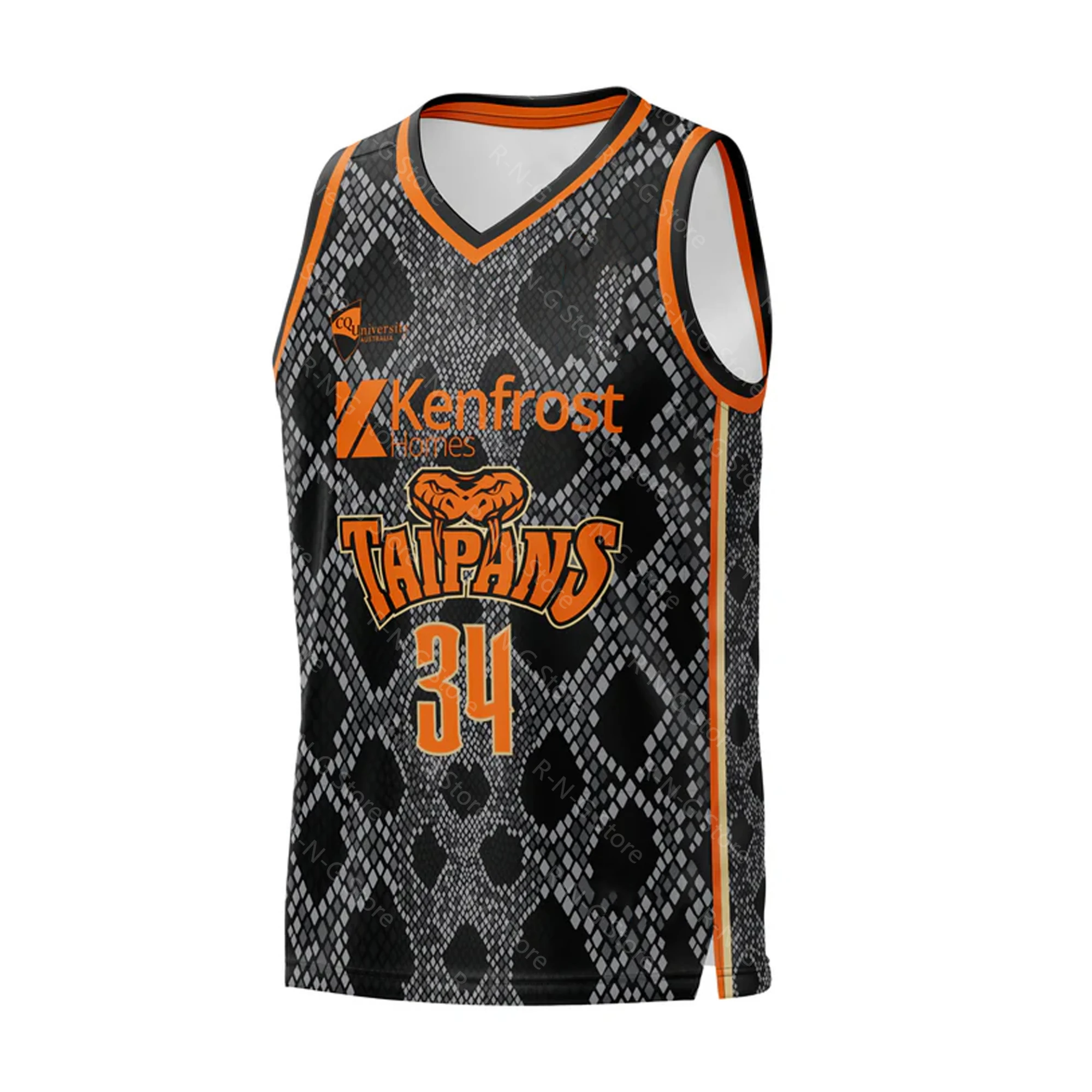 24Snakeskin Fashion printing Basketball Training Unisex Swingman Player Replica Jersey Man Women Dasketball Vest Fan Edition NBL