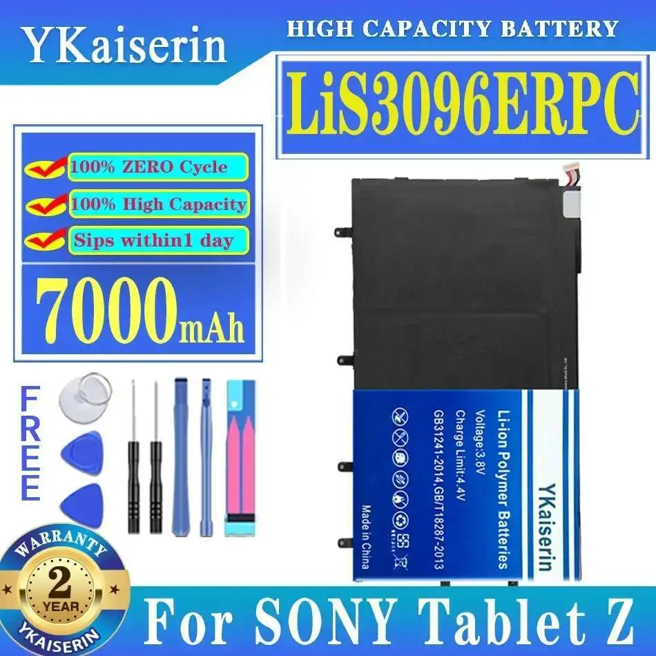 

Reliable Replacement 7000Mah Laptop Battery Good Low-Temperature Performance For Sony Tablet Z SGP311 SGP312 SGP341 Lis3096erpc