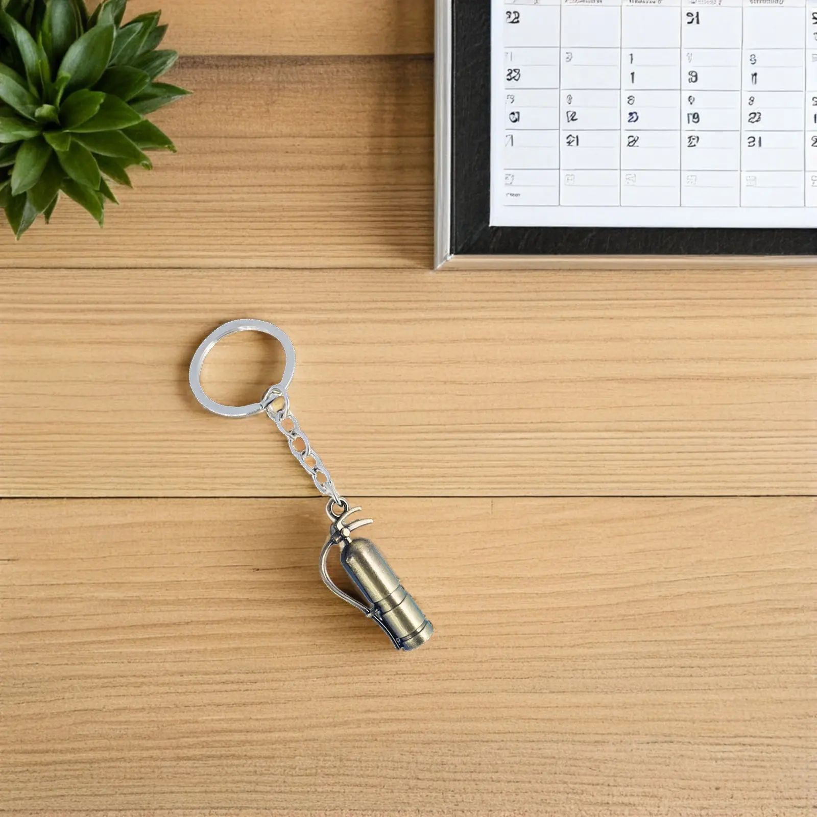 2pcs Extinguisher Keychain Firefighter Key Chains Hanging Firefighter Key Chain Bag Pendant Metal Keychain Gift Lightweight