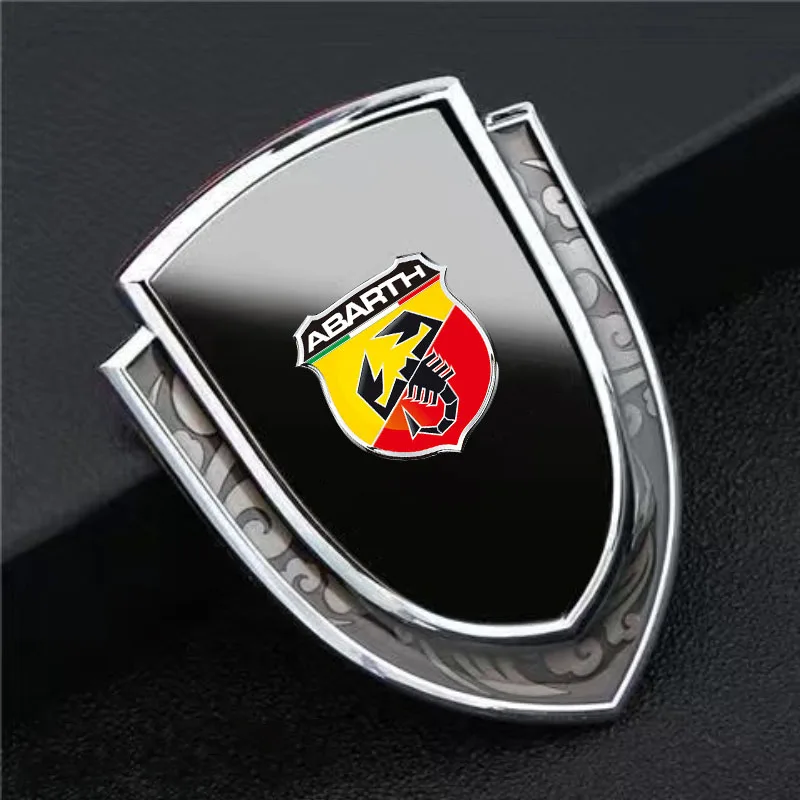 3D Metal Car Body Trunk Fender Decoration Shield Waterproof Stickers For Fiat Punto Abarth 500 Stilo Ducato Palio Bravo Doblo