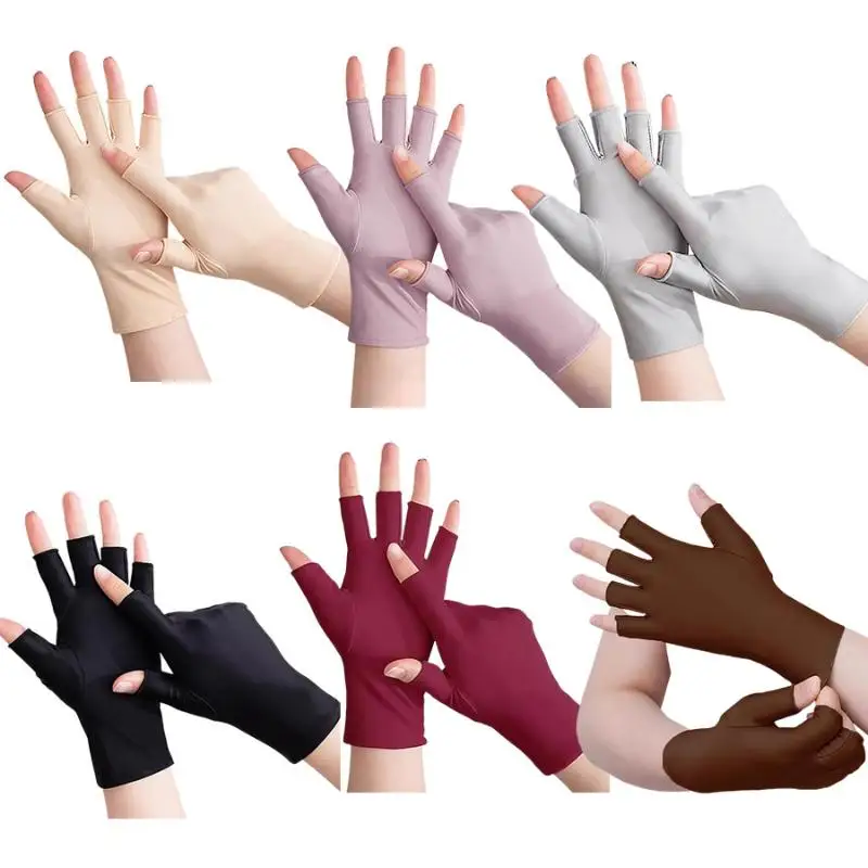 1Pairs Nail Art Glove UV Protection Glove Anti UV Radiation Protection Gloves Protector For Nail Art Gel UV LED Lamp Tool