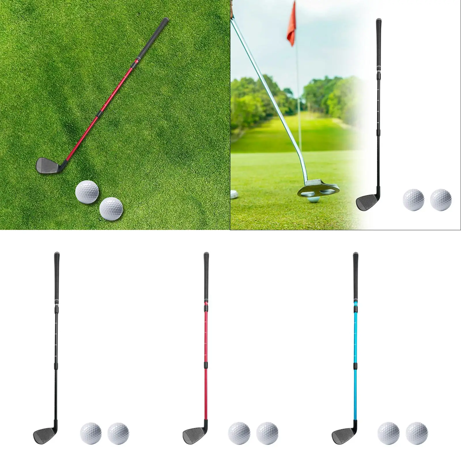 Golf Chipper Club Adjustable Length Practice Lightweight Comfortable Accessories Training Golf Wedge Golf Chipping Practice Club