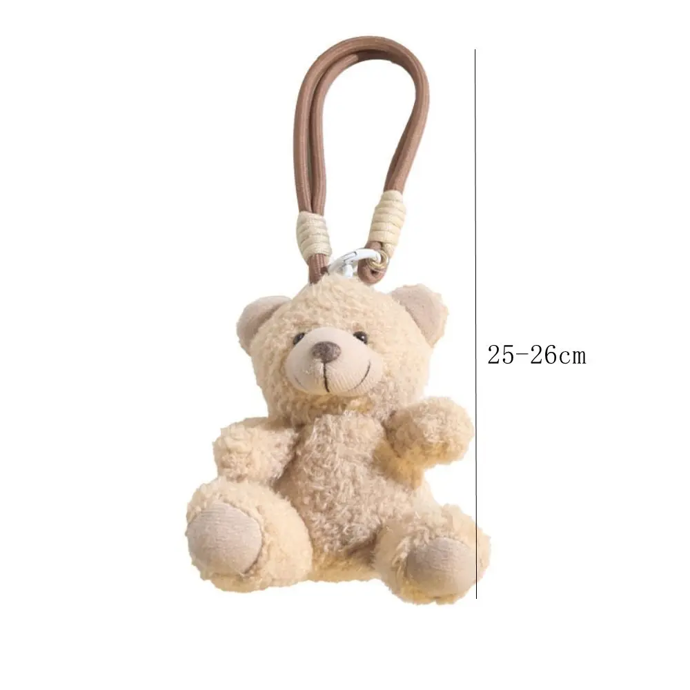 Stuffed Animals Plush Little Bear Keychain Plush Doll Soft Curly Plush Sitting Doll Animal Bear 10Cm Bear Bag Pendant Gifts