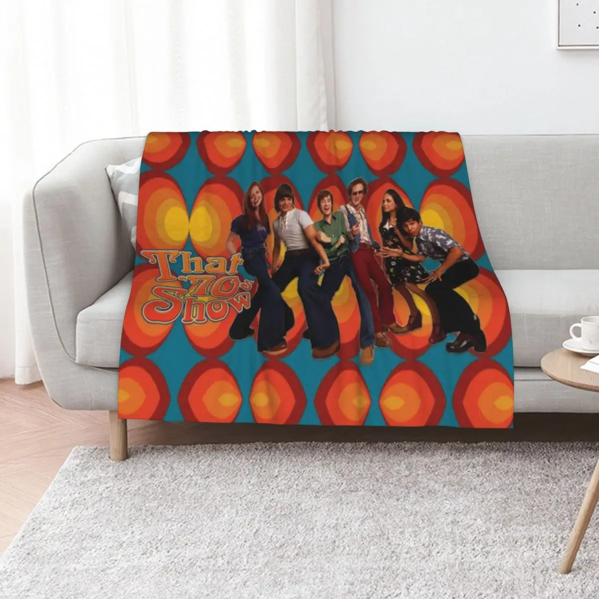That 70s Show Circles Promo Throw Blanket Flannels halloween Custom Blankets For Baby Kid'S Luxury St Blankets