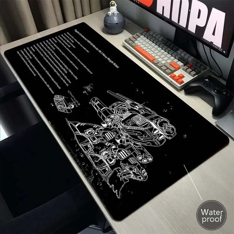 

Black and White Mausepad Pc Setup Accessories Mouse Pad Office Desk Mat Waterproof Large Mouse Mat For Computer Keyboard Pads