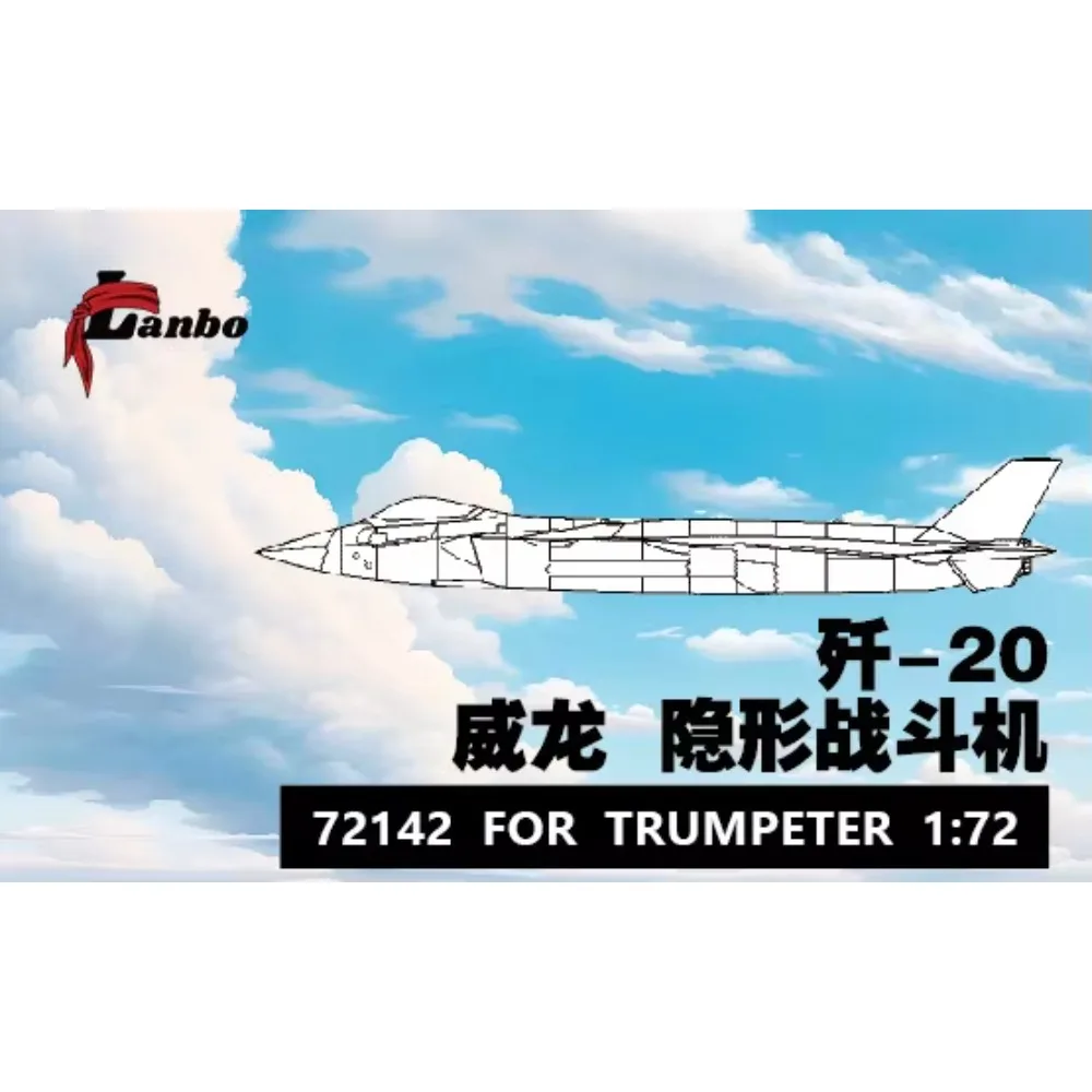 Lanbo Model 3D Printed Cockpit 72142 1/72 J-20 Stealth Fighter  FOR TRUMPETER For Model Building Kit
