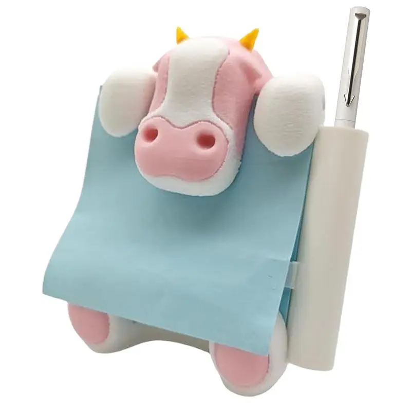 

Pop Up Note Dispenser Cow Shape Resin Kids Note Dispenser Pop Up Sticky Note Dispenser Note Storage Box With Pen Holder For Home