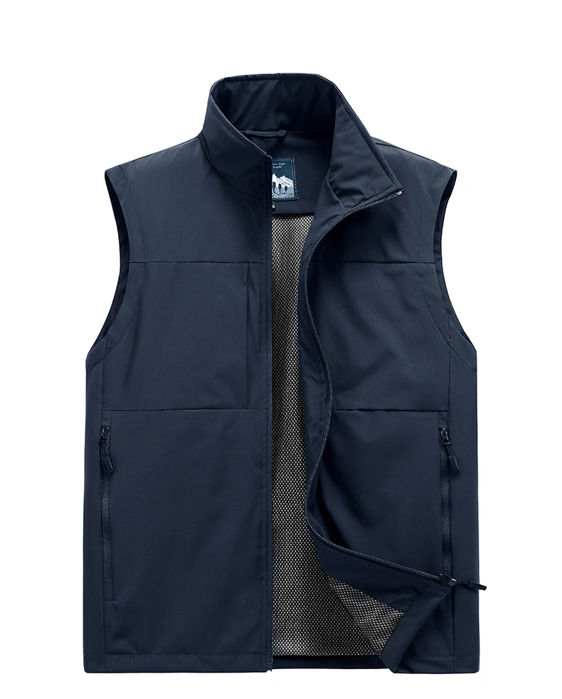 LNGXO Herren- und Damen-Anglerweste, Arbeitsweste mit mehreren Taschen für Herbst, Frühling, Outdoor-Sport, Wandern, Camping, Angelbekleidung – Detail 13
