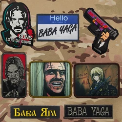 GUNS LOTS OF GUNS Johnwick PVC Patches Badge Tactical Stickers On Clothing With Hook And Loop