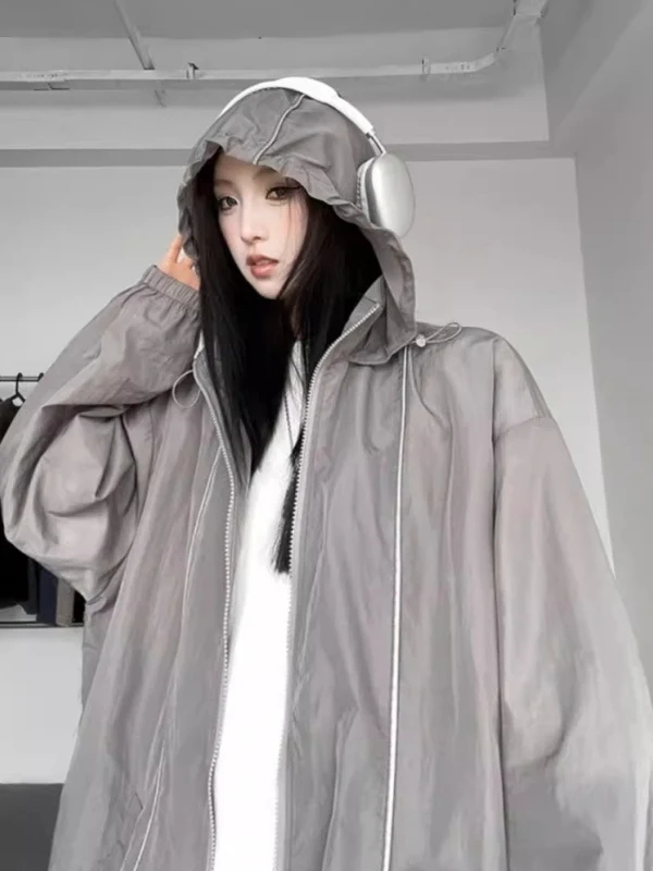 

Мужская куртка с капюшоном больших размеров (до 300 фунтов), в американском расслабленном стиле, с декоративными вставками, премиум-класса, для осени