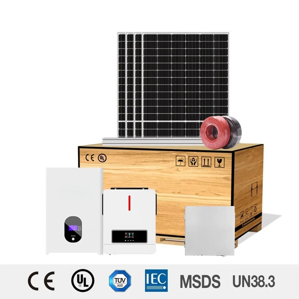 10kW 20kW 30kW solar power generation system complete set of hybrid 5Kw high voltage battery chamber system with inverter