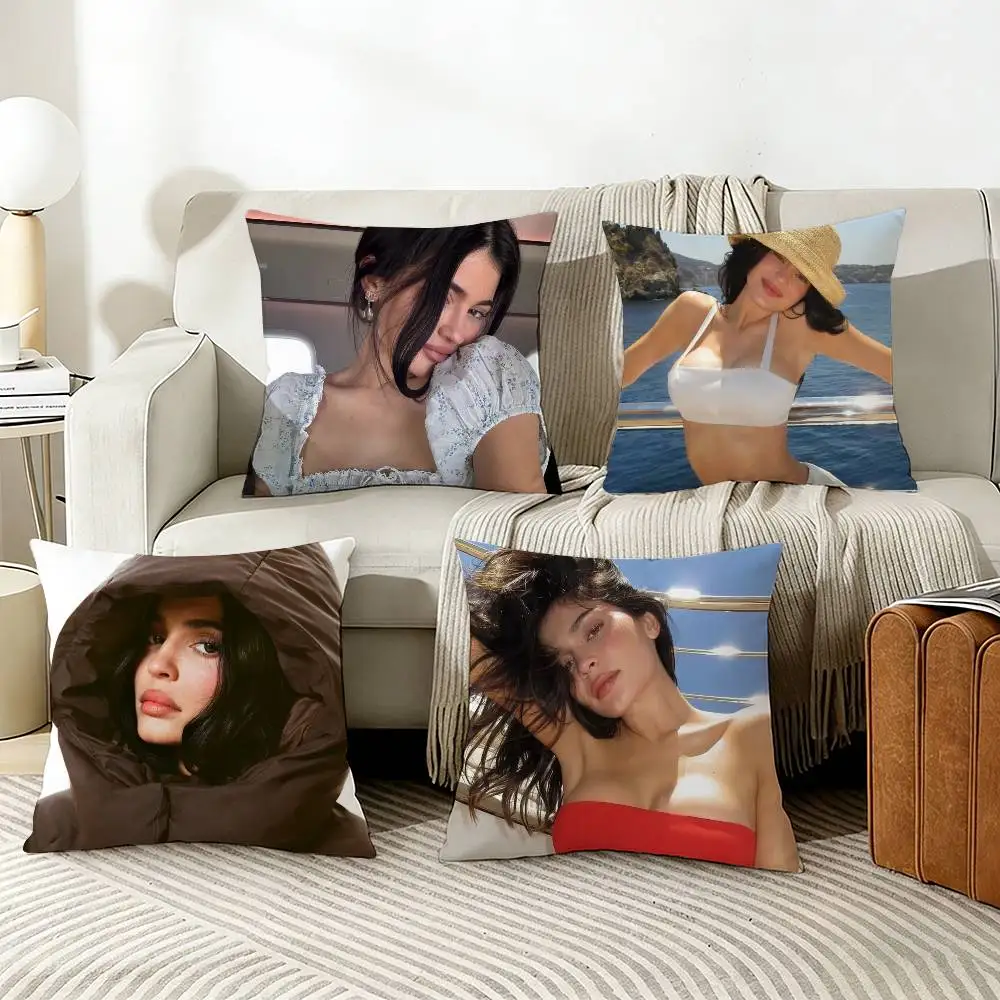 

K-Kylie J-Jenner Pillow Cover Sofa Cushion Cover Home Room Decoration Children Gift