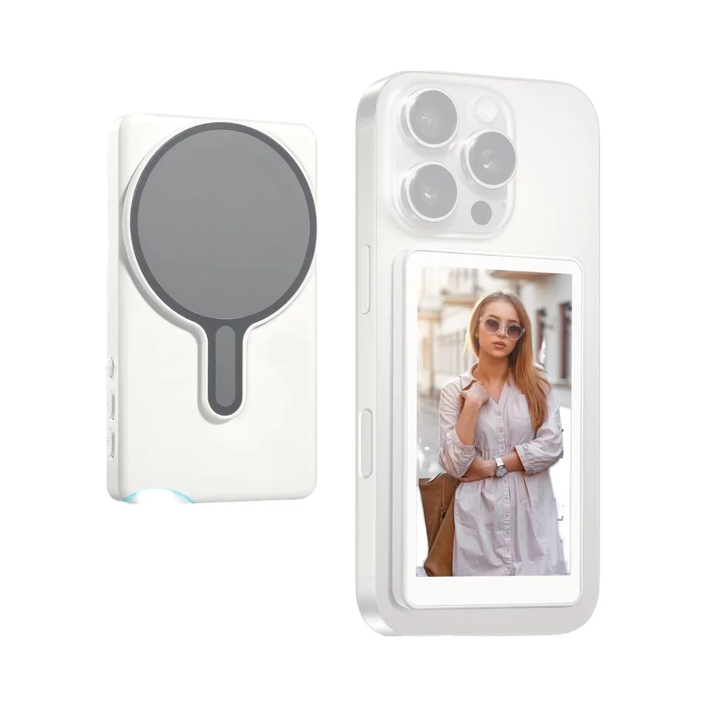 磁気式スマホVlog自撮り 1080P ワイヤレス録画 リモコン付き セルフィーVlogライブ配信用