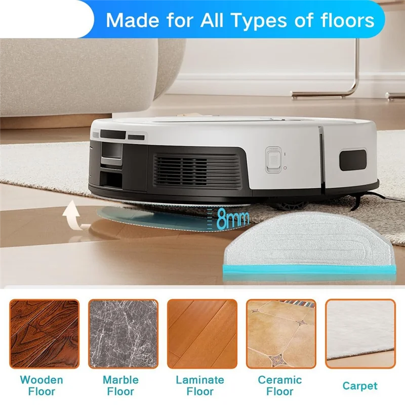 A05G-Onderdelen Voor Yeedi Cube/Yeedi CC Robot Stofzuiger Belangrijkste Zijborstel Hepa Filter Mop Doek Stofzak