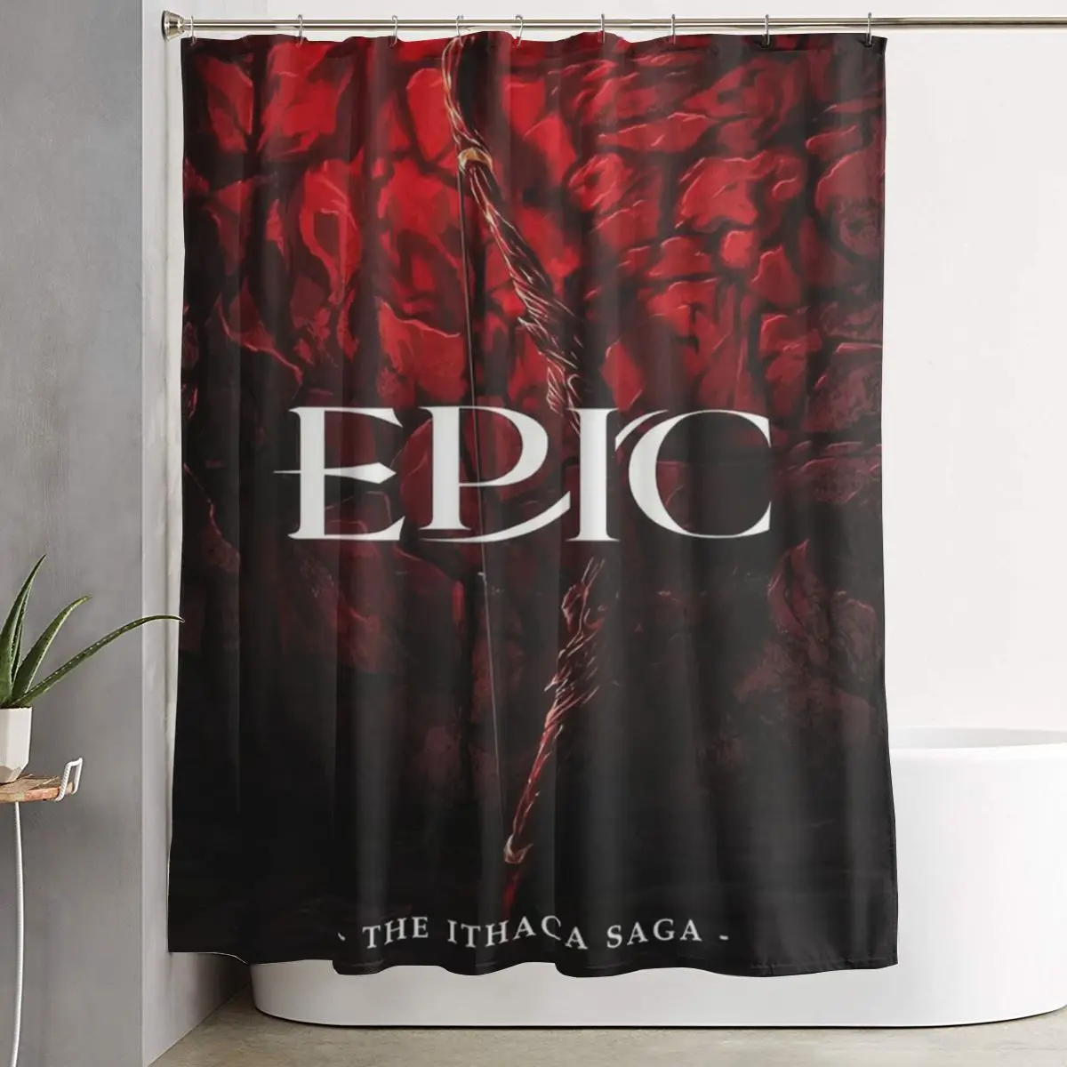 

Epic The Musical The Ithaca Saga Shower Curtain Bathroom Polyester Waterproof Bath Curtains with Hooks