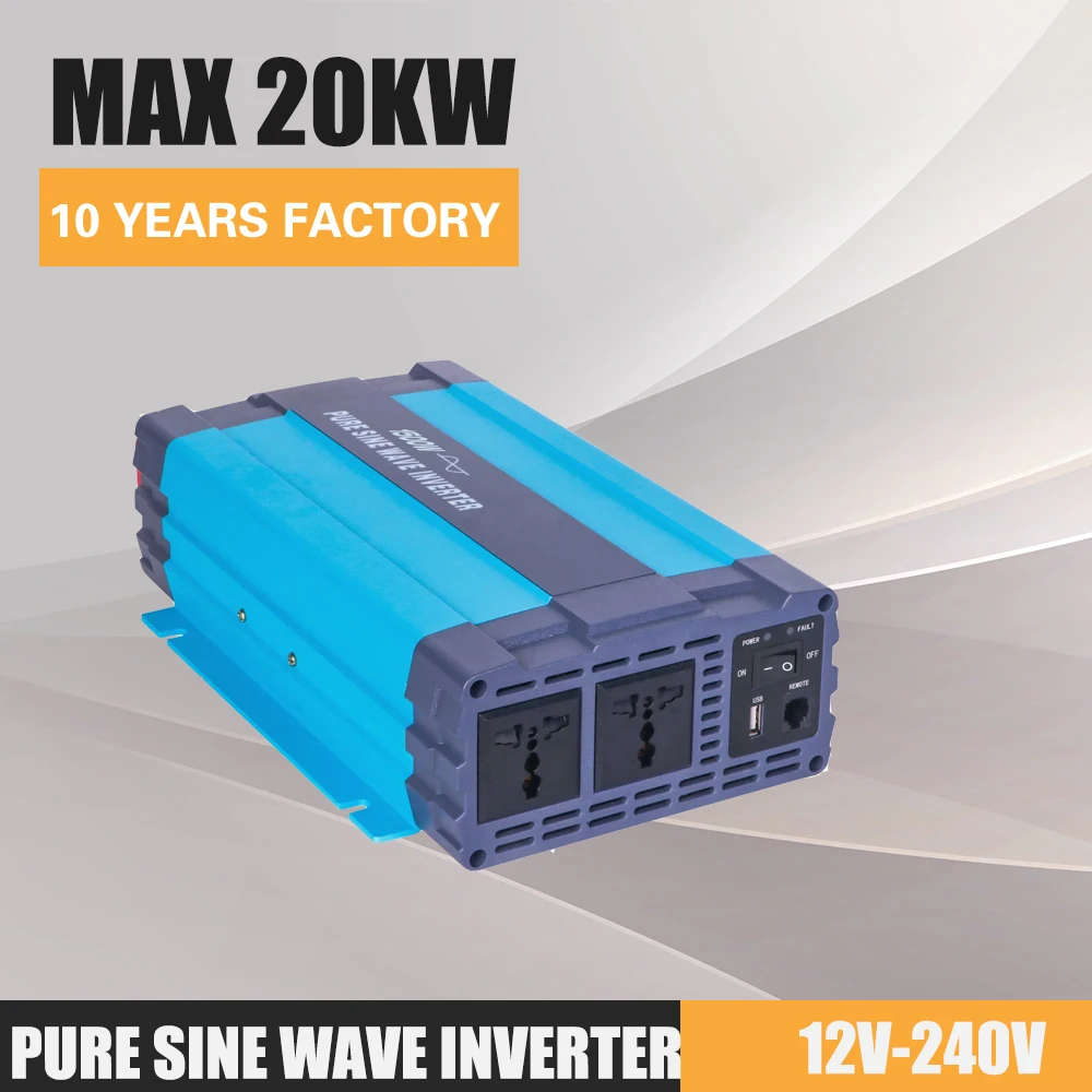 12V 48V 5KW 20KW Solar Inverter MPPT Off Grid Inverter Pure Sine Wave 110V 120V 220V 230V 96V Input Wind Turbine Solar Power