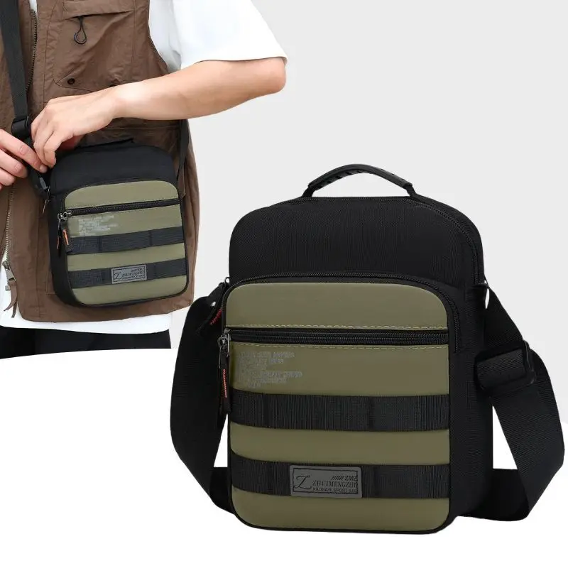 

Small Water-Resistant Sling Bag for Men, Durable Nylon Crossbody Bag & Shoulder Pack with Adjustable Strap