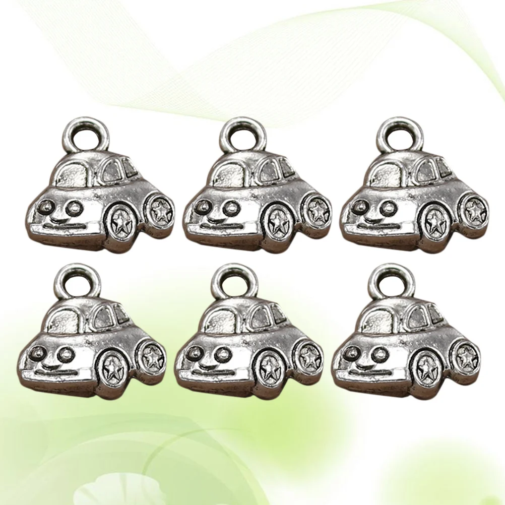 

20Pcs Double-Sided Alloy Car Pendant Charms DIY Jewelry Making Supplies for Necklace Bracelet Keychain Scrapbooking Decorative