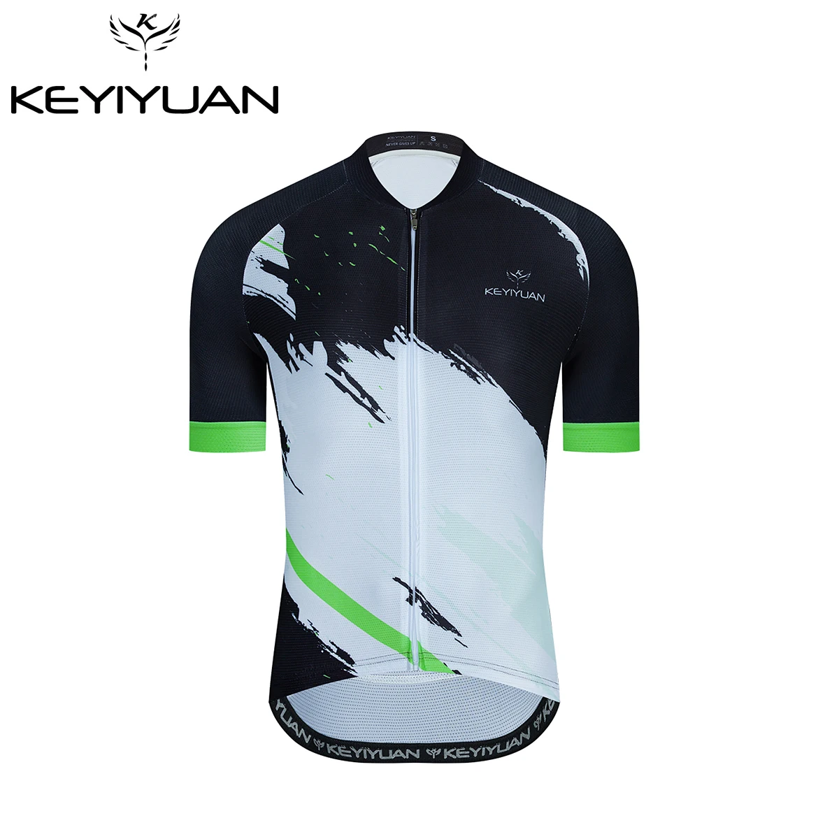 KEYIYUAN Men's Summer Wielertrui Korte Mouw Strakke Fit Fiets Racefiets Kleding MTB Maillots Sweatshirt Abbigliamento Ciclismo