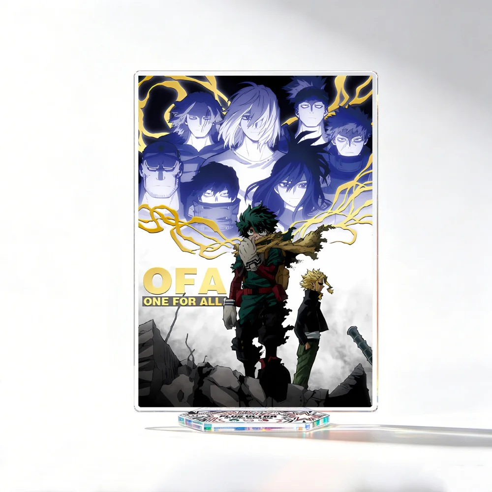 My Hero Academia Acrylic Stand Keychain 2026 New Deku Bakugo Todoroki All Might Cute Hero Poster Desktop Figure