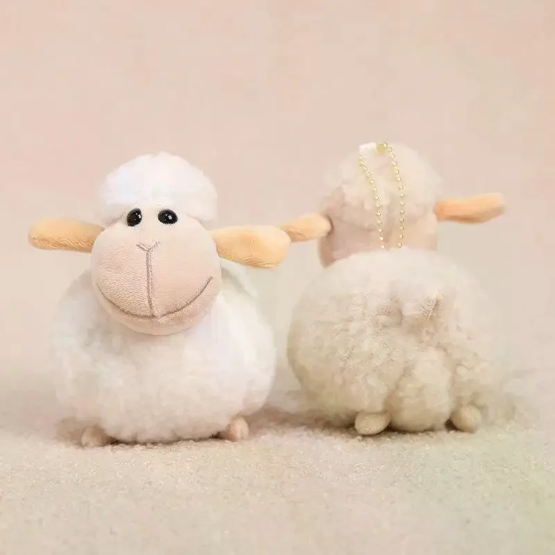Plush Pendant Soft Fluffy Sheep Adorable Look Gentle Touch Great Bag Decor Gift For Kids Friends