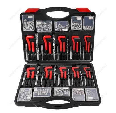 261 PCS Thread Repair Kit Hand Self Tapping Tap Drill Bit Set Thread Restoration Tool