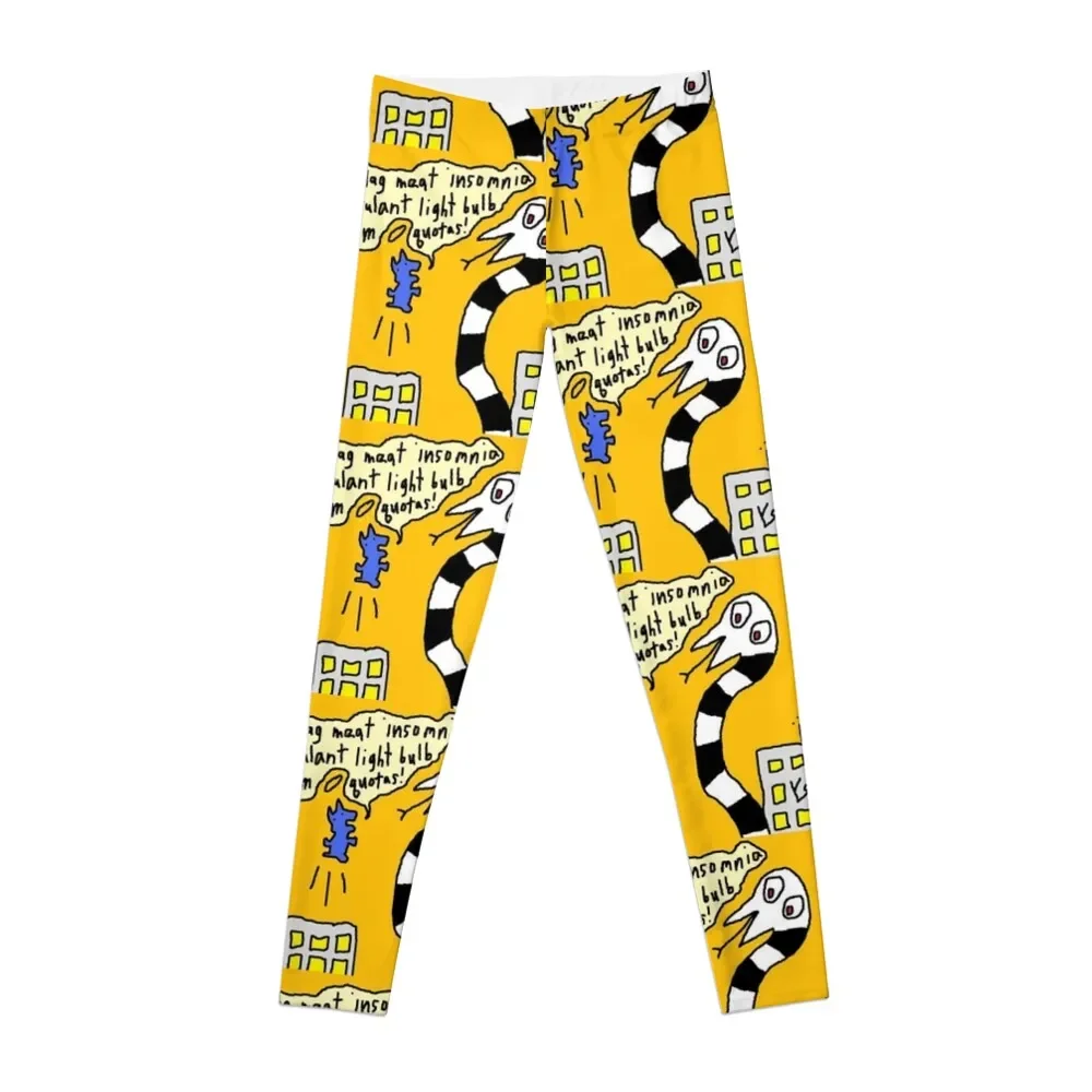 

St. Blue Dog vs Giant Snake by Richard F. Yates Leggings legging pants raises butt gym clothing Womens Leggings