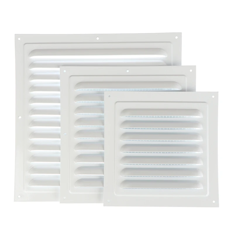 1Pc 100-250mm Aluminum Alloy Air Vent Grille Air System Net Cover Screen Exhaust Outlet Square Heating Cooling Vents Plate