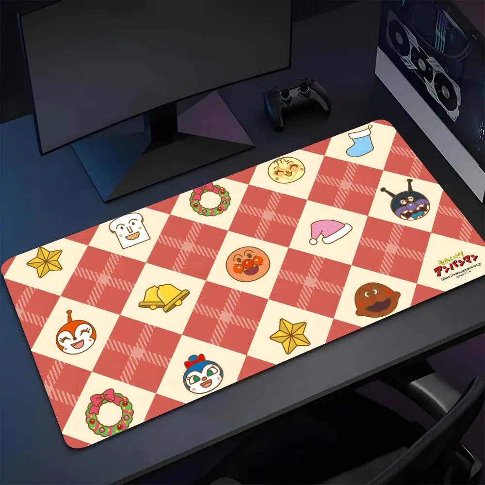 

Anpanman мультяшный игровой коврик для мыши, большой Настольный коврик для клавиатуры и мыши, нескользящий резиновый игровой коврик для мыши, коврик для мыши, коврик для ноутбука 1200x600