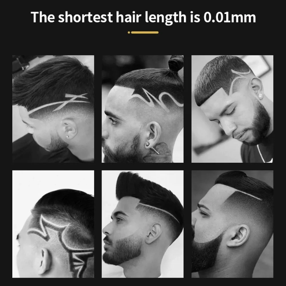 Cortadora de pelo profesional Kemei KM-1974, cortadora de pelo de peluquero para hombres, Máquina para cortar cabello eléctrica con borde inalámbrico de Buda Retro