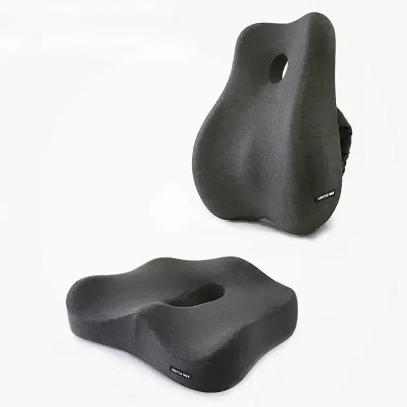 Memory Foam Chair Cushion Car Seat Support Buttock Cushion Pain Relief Orthopedic Pillow Massage Lumbar Pillow Hips Waist Pads