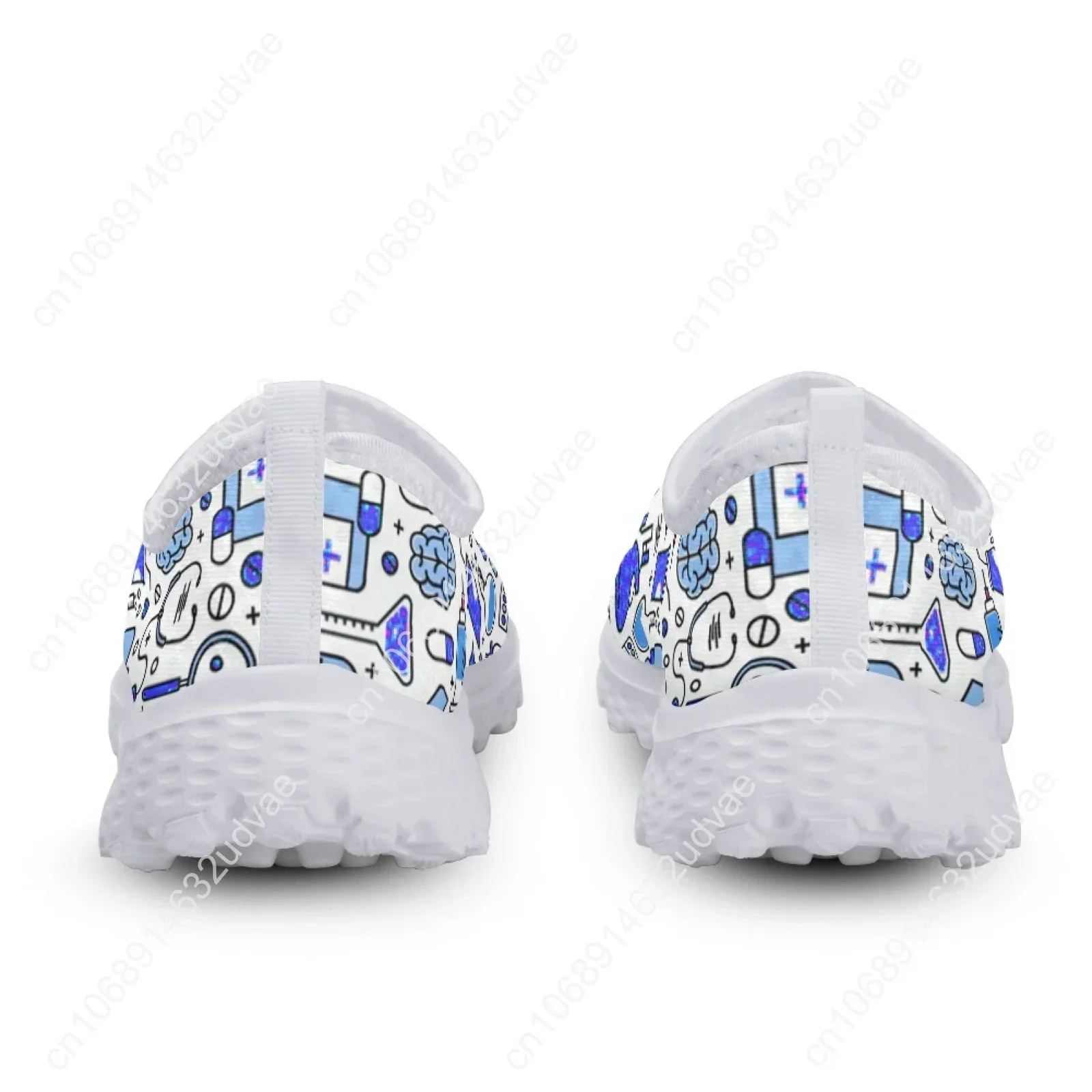 Slip On Women's Medical Flat Shoes Summer Comfortable Breathable Mesh Sneakers Casual Loafers Nurse Shoes Zapatos