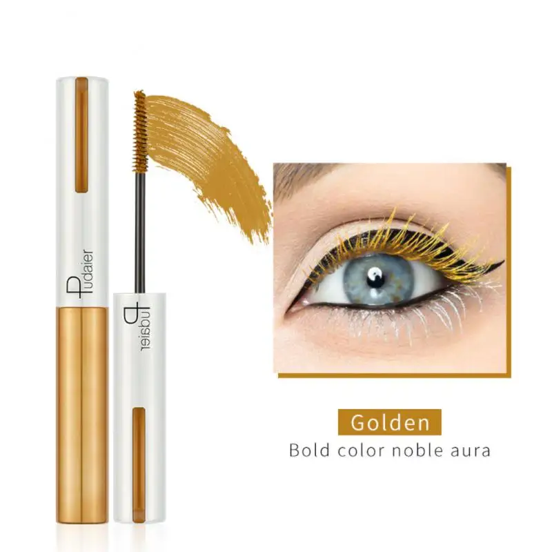 Fashion White Mascara Makeup 4D Silky Natural Long Lash Mascara Wodoodporny tusz do rzęs Gruby, trwały, podkręcający tusz do rzęs Rimel