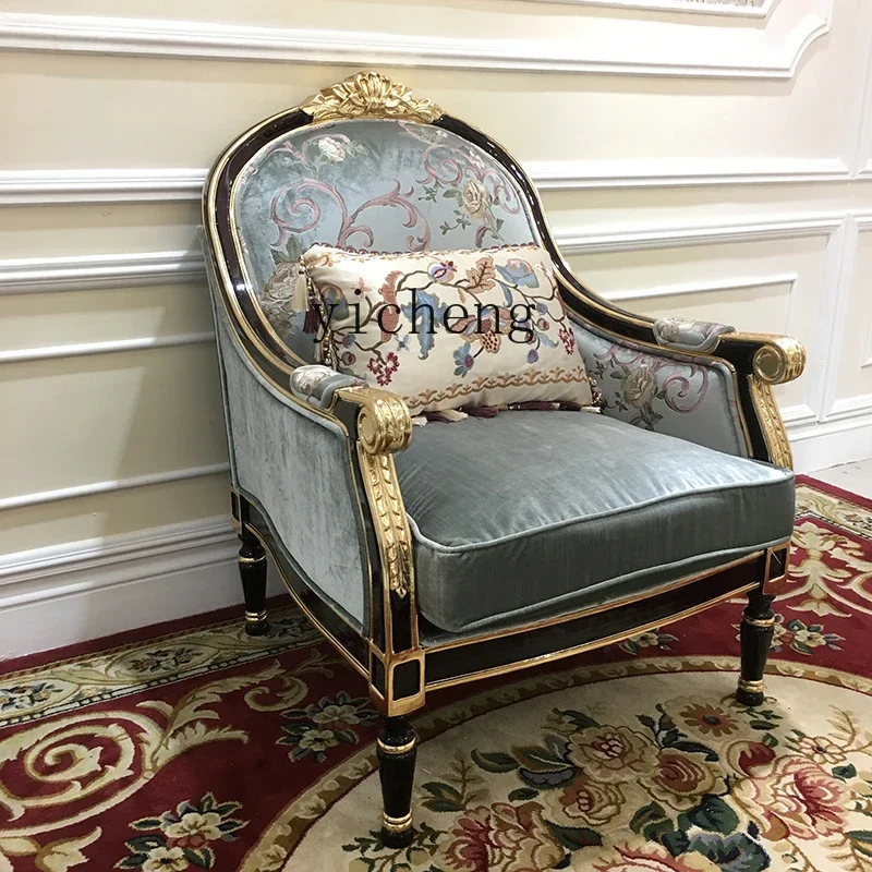 SA-20 Fabric Sofa Palace Living Room Solid Wood Classical Sofa