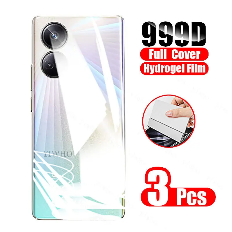 Película de hidrogel 9 en 1 para Oppo Realme 10 Pro Plus, Ptotector de pantalla Realme10 5g Pro, lente de cámara de Gel, no película protectora de