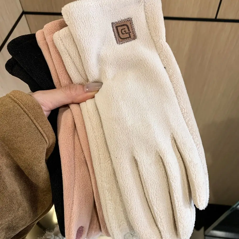 Durable Polyester Lining Touch Screen Gloves Cuff One Size Fleece Lined Gloves Warm Insulation Fall Winter Gloves Girls