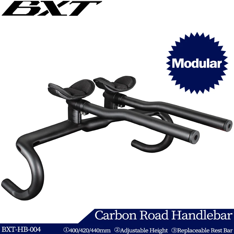 New Carbon Road Bike Handlebar Bicycle Rest Bar TT Handlebar 31.8mm Bicycle Racing Carbon Handlebar Triathlon Handle